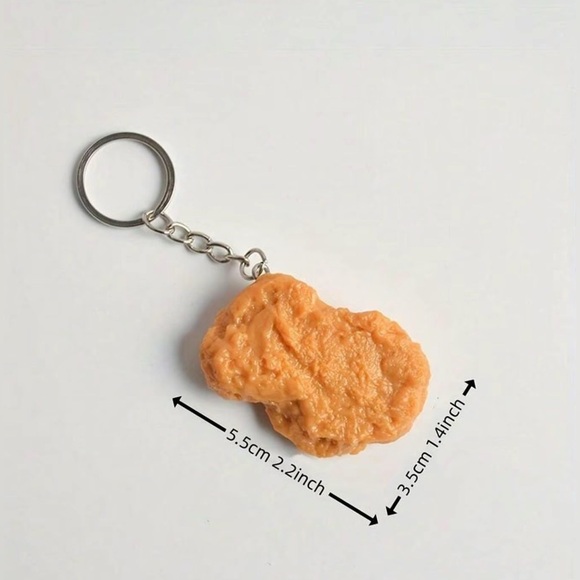 Chicken Nugget Keychain - Picture 2 of 3
